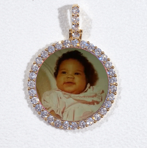 3D CIRCLE CUSTOM PICTURE PENDANT SMALL SIZE