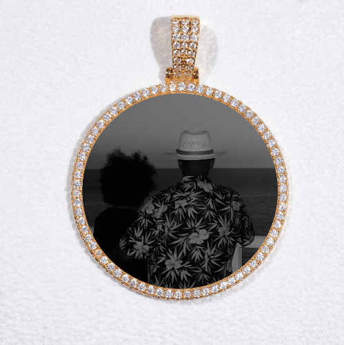 MEDIUM 3D CIRCLE CUSTOM PICTURE PENDANT