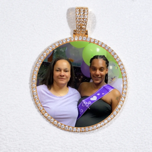 MEDIUM 3D CIRCLE CUSTOM PICTURE PENDANT