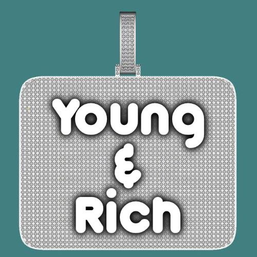 CUSTOM LETTER NECKLACE 3D BIG SQUARE