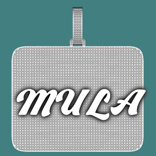 CUSTOM LETTER NECKLACE 3D BIG SQUARE