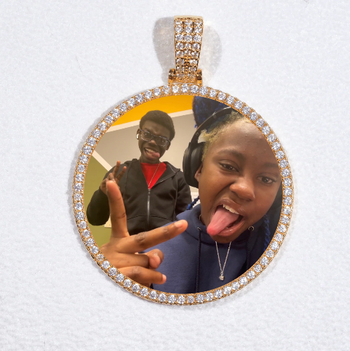 MEDIUM 3D CIRCLE CUSTOM PICTURE PENDANT