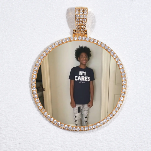 MEDIUM 3D CIRCLE CUSTOM PICTURE PENDANT