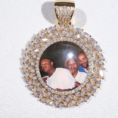 Large 3D Wheat Ear Custom Picture Pendant