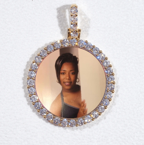 3D CIRCLE CUSTOM PICTURE PENDANT SMALL SIZE