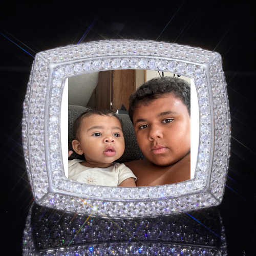 3D CUSTOM PICTURE ICED RING