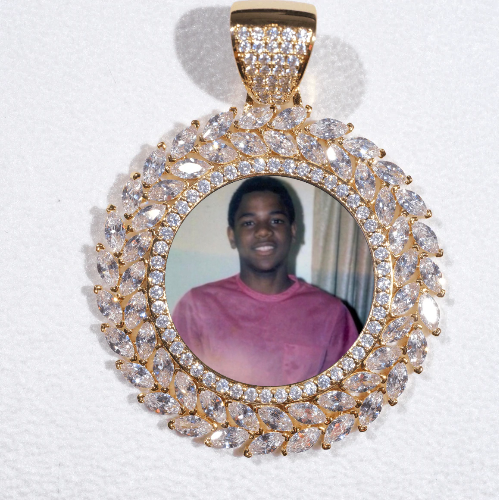 Large 3D Wheat Ear Custom Picture Pendant