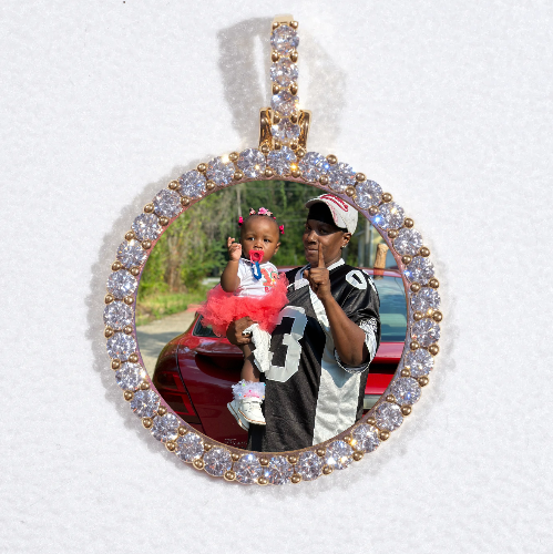 3D CIRCLE CUSTOM PICTURE PENDANT SMALL SIZE