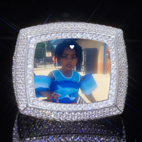 3D CUSTOM PICTURE ICED RING