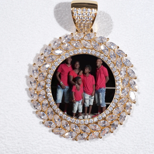 Large 3D Wheat Ear Custom Picture Pendant