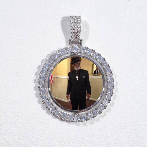 3D Spinning 2-Faced Custom Picture Pendant