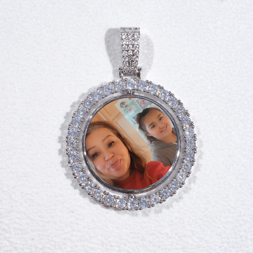 3D Spinning 2-Faced Custom Picture Pendant
