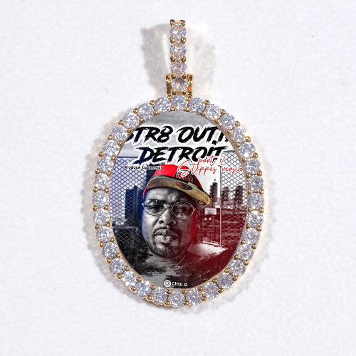 3D Oval Custom Picture Pendant