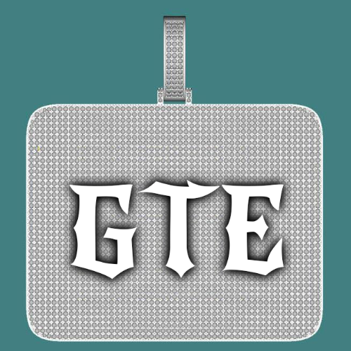 CUSTOM LETTER NECKLACE 3D BIG SQUARE