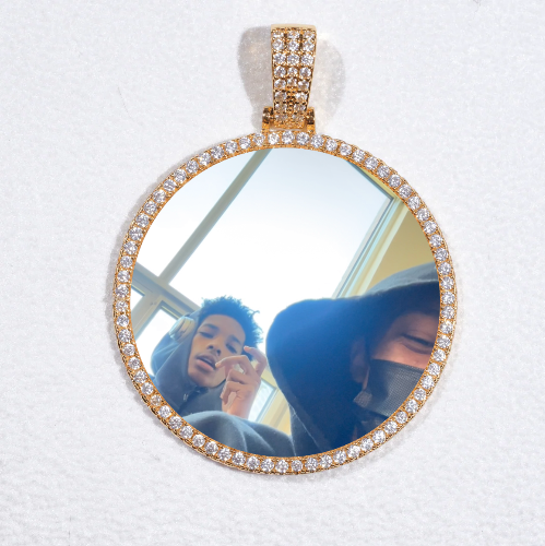 MEDIUM 3D CIRCLE CUSTOM PICTURE PENDANT
