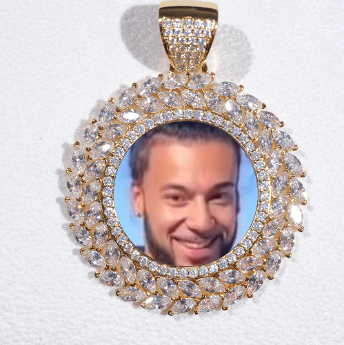 Large 3D Wheat Ear Custom Picture Pendant