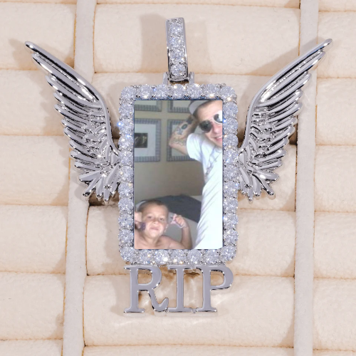 RIP WING 3D CUSTOM PICTURE PENDANT