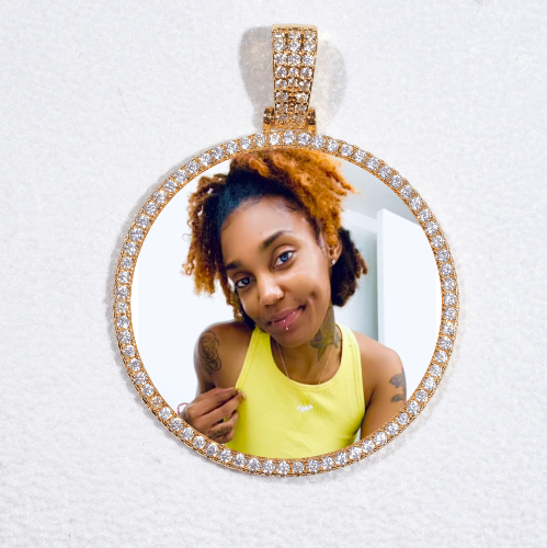 MEDIUM 3D CIRCLE CUSTOM PICTURE PENDANT