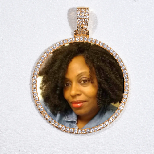 MEDIUM 3D CIRCLE CUSTOM PICTURE PENDANT