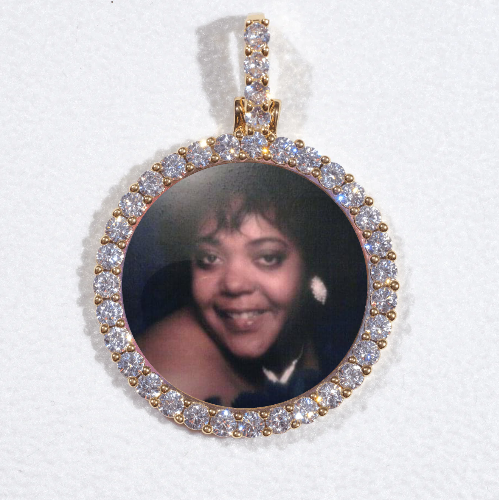 3D CIRCLE CUSTOM PICTURE PENDANT SMALL SIZE
