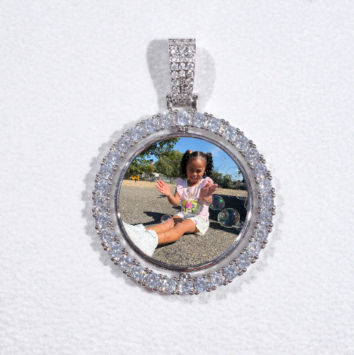 3D Spinning 2-Faced Custom Picture Pendant