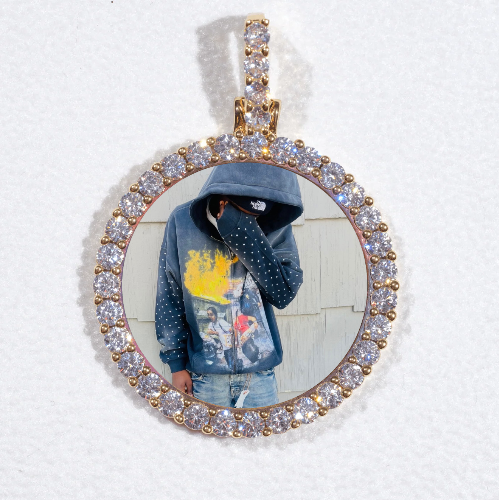 3D CIRCLE CUSTOM PICTURE PENDANT SMALL SIZE