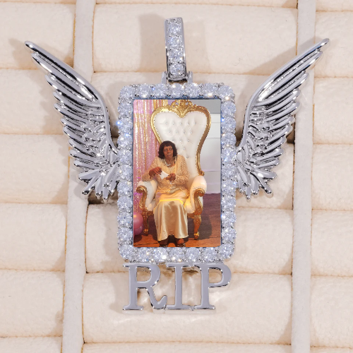 RIP WING 3D CUSTOM PICTURE PENDANT