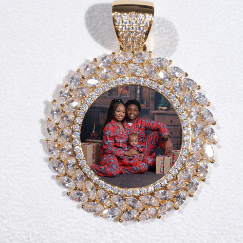 Large 3D Wheat Ear Custom Picture Pendant