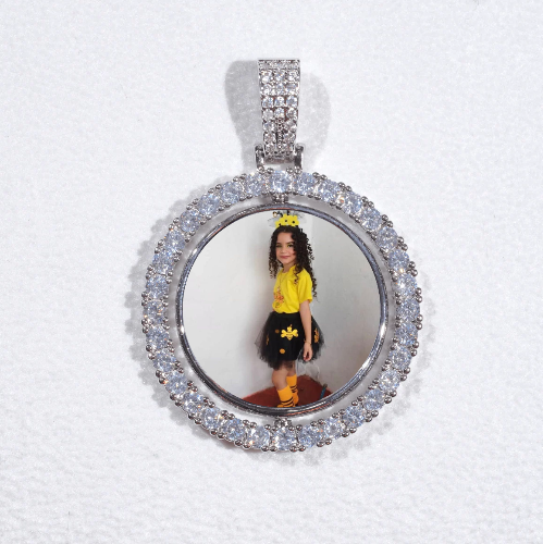 3D Spinning 2-Faced Custom Picture Pendant
