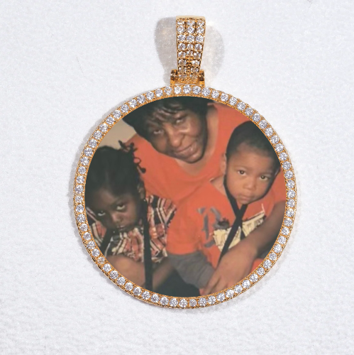 MEDIUM 3D CIRCLE CUSTOM PICTURE PENDANT