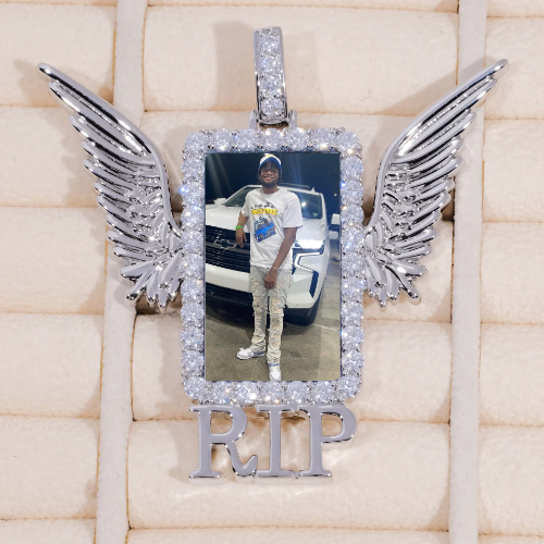 RIP WING 3D CUSTOM PICTURE PENDANT