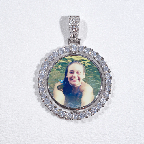 3D Spinning 2-Faced Custom Picture Pendant