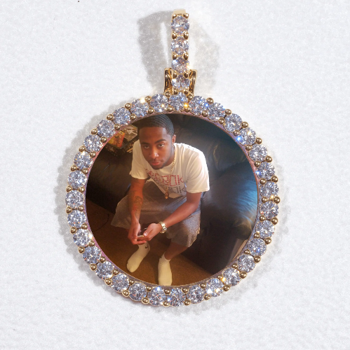 3D CIRCLE CUSTOM PICTURE PENDANT SMALL SIZE