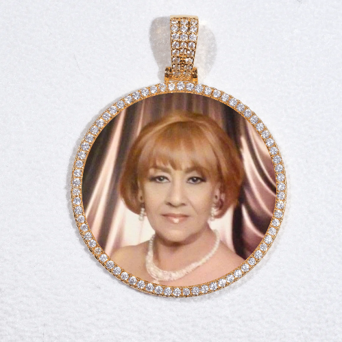 MEDIUM 3D CIRCLE CUSTOM PICTURE PENDANT