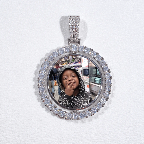 3D Spinning 2-Faced Custom Picture Pendant