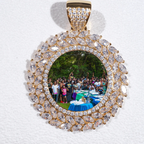 Large 3D Wheat Ear Custom Picture Pendant