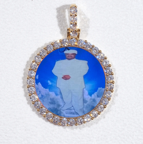 3D CIRCLE CUSTOM PICTURE PENDANT SMALL SIZE