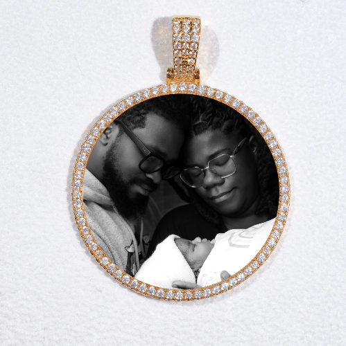 MEDIUM 3D CIRCLE CUSTOM PICTURE PENDANT