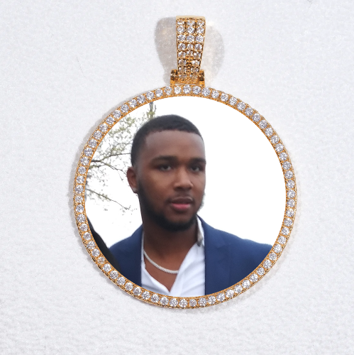 MEDIUM 3D CIRCLE CUSTOM PICTURE PENDANT