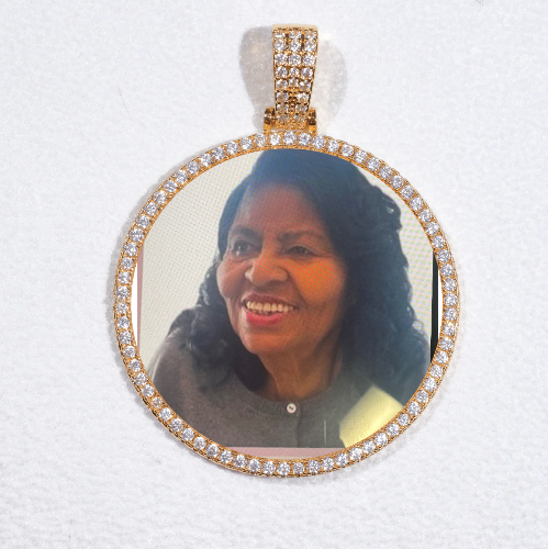 MEDIUM 3D CIRCLE CUSTOM PICTURE PENDANT