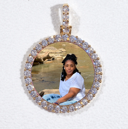 3D CIRCLE CUSTOM PICTURE PENDANT SMALL SIZE