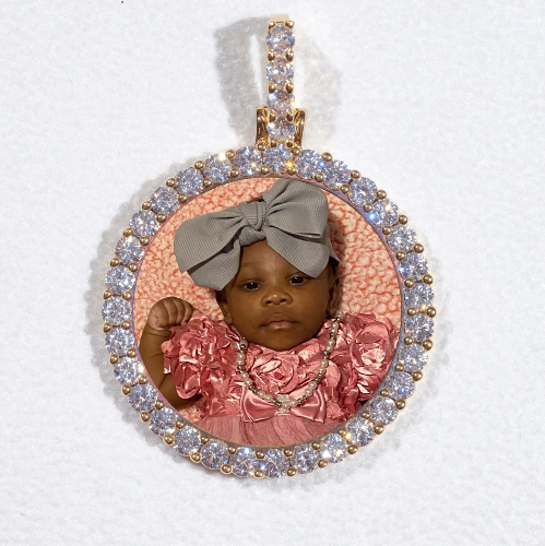 3D CIRCLE CUSTOM PICTURE PENDANT SMALL SIZE