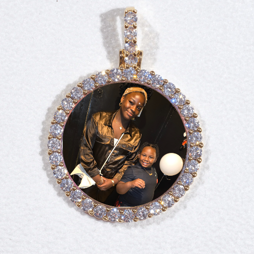 3D CIRCLE CUSTOM PICTURE PENDANT SMALL SIZE