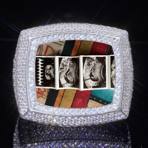 3D CUSTOM PICTURE ICED RING