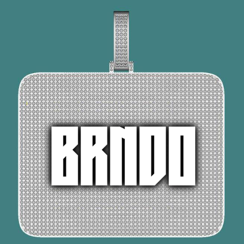 CUSTOM LETTER NECKLACE 3D BIG SQUARE