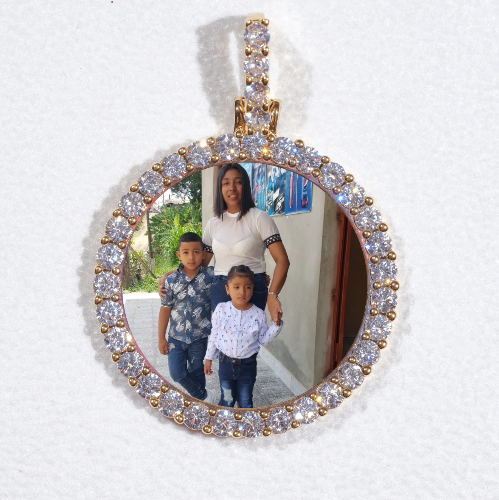 3D CIRCLE CUSTOM PICTURE PENDANT SMALL SIZE