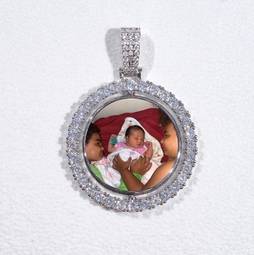 3D Spinning 2-Faced Custom Picture Pendant