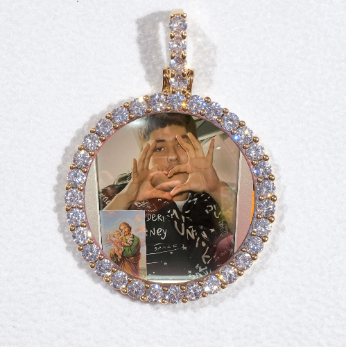 3D CIRCLE CUSTOM PICTURE PENDANT SMALL SIZE