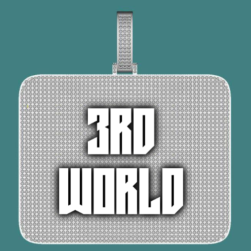 CUSTOM LETTER NECKLACE 3D BIG SQUARE