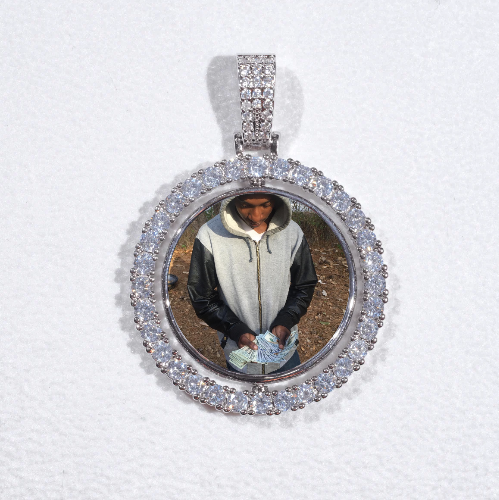 3D Spinning 2-Faced Custom Picture Pendant